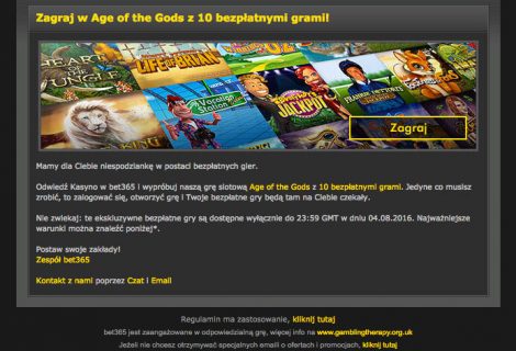 Darmowe Spiny Bet 365